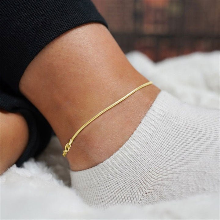 Shanileigh | Pink Anklet in 18K Gold