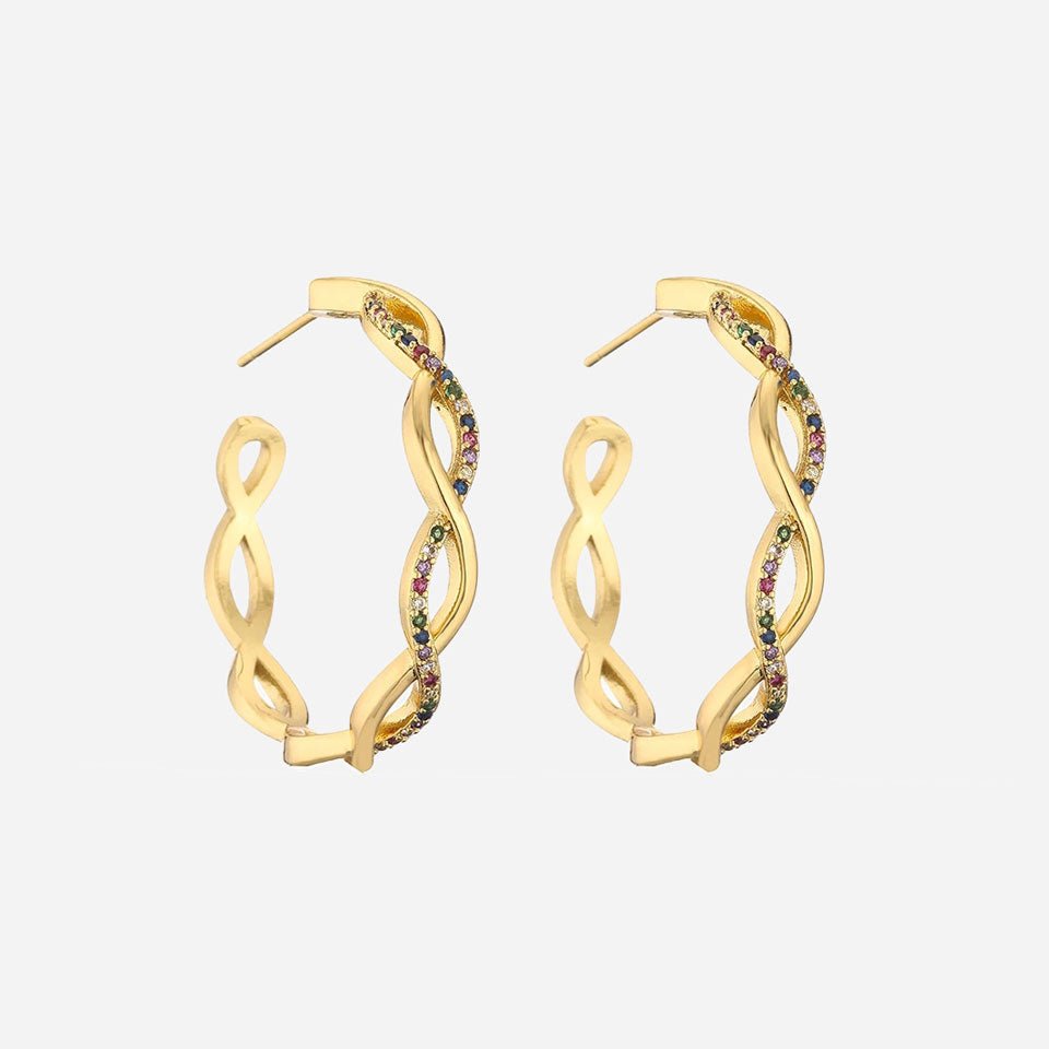 Julenyssa | Wave Earrings in 18K Gold