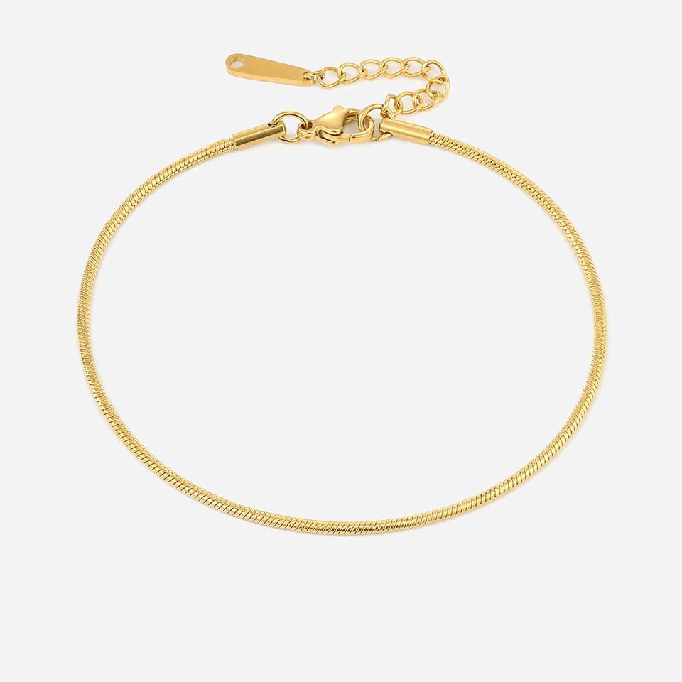 Shanileigh | Pink Anklet in 18K Gold