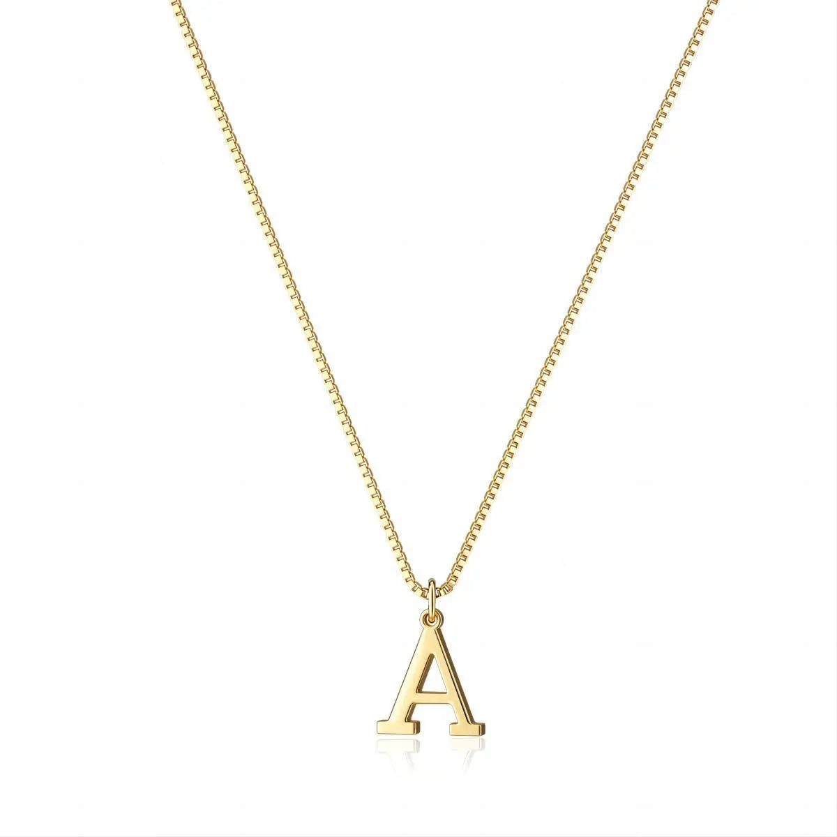 Enzhalynne | 18K Gold Initial Necklace