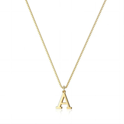Enzhalynne | 18K Gold Initial Necklace