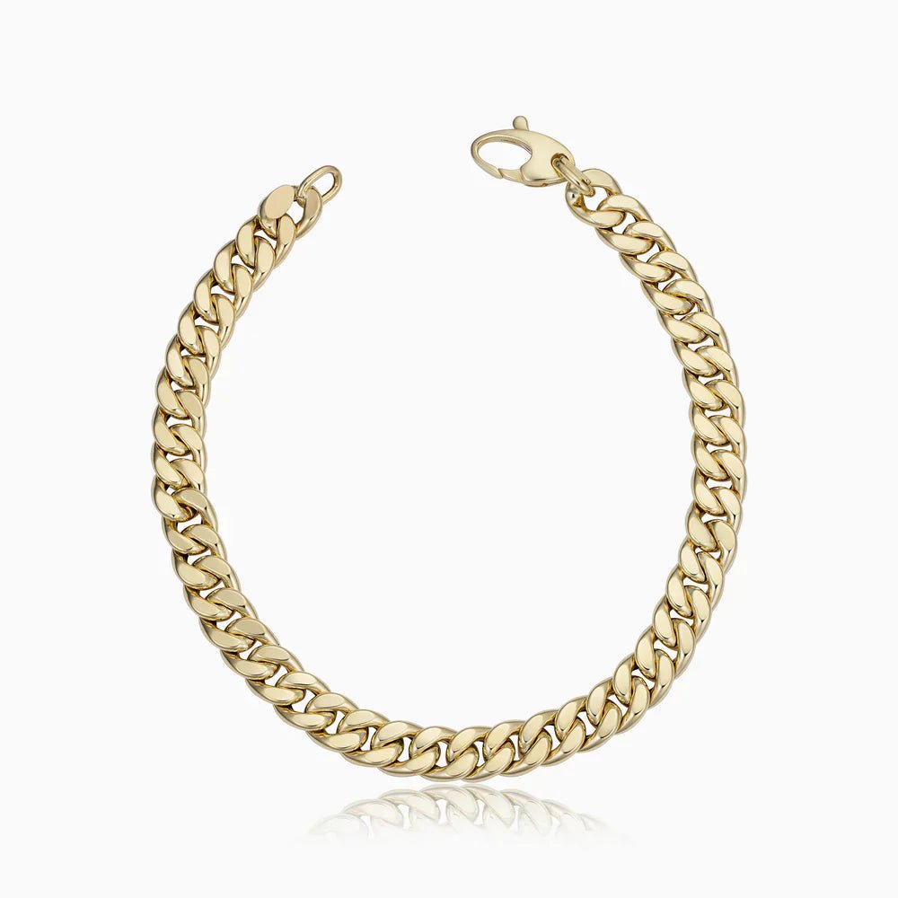 Mayzharine | 18k Gold Cuban Bracelet