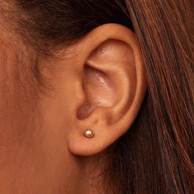 Soravelle | Round Earrings in 18K Gold