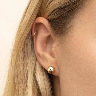 Soravelle | Round Earrings in 18K Gold