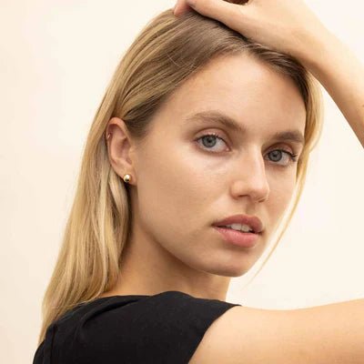 Soravelle | Round Earrings in 18K Gold