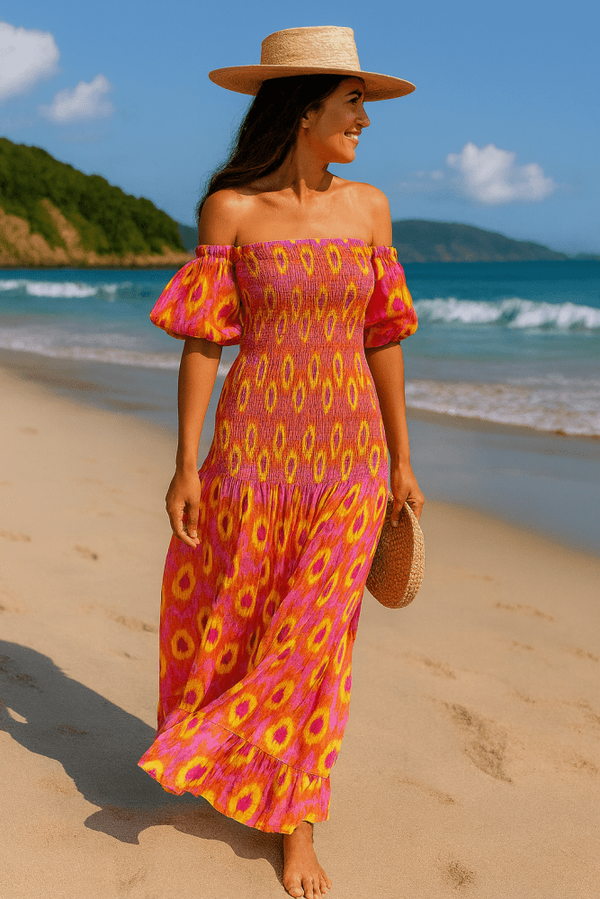 Light and Elegant Floral Maxi Dress