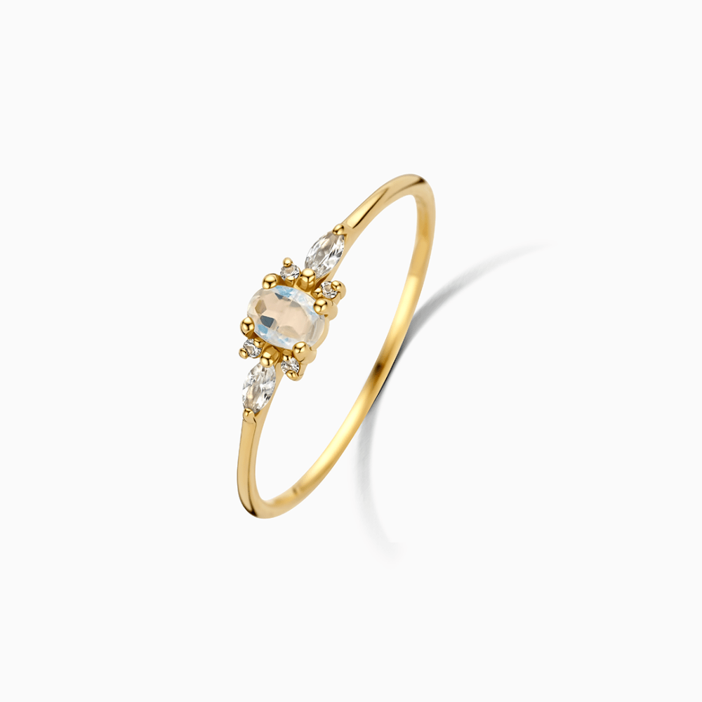 Lioravelle | Purple Diamond Ring in 18k Gold
