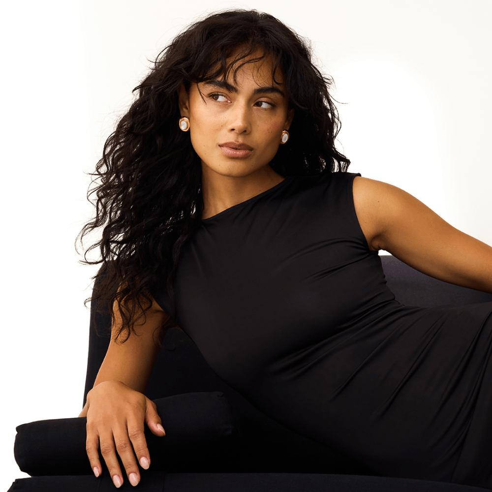 Ameliyana | 18k Gold Button Earrings