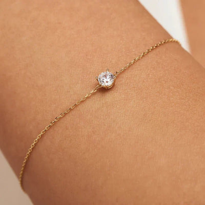 Dalynette | Bracelet with Moissanite Stones in 14k Gold