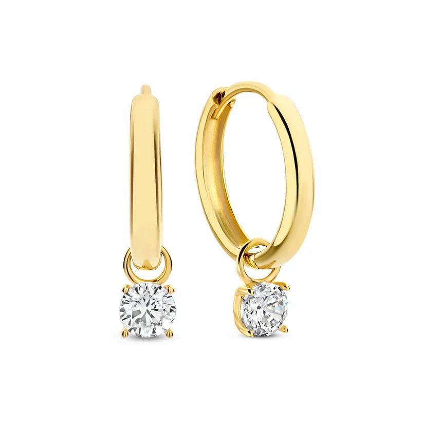 Krizalyssa | Diamond Drop Earrings in 18k Gold