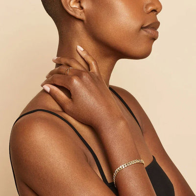 Mayzharine | 18k Gold Cuban Bracelet