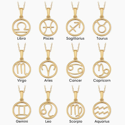Rosalyette | Zodiac Sign Necklace in 18k Gold