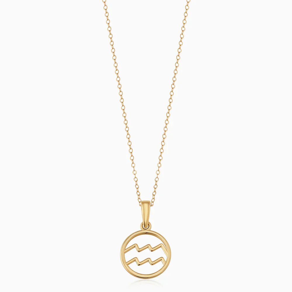 Rosalyette | Zodiac Sign Necklace in 18k Gold