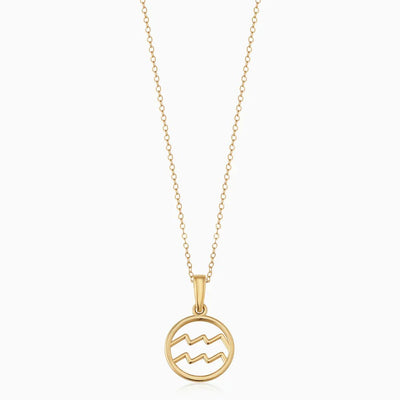 Rosalyette | Zodiac Sign Necklace in 18k Gold