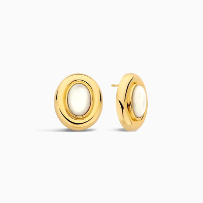 Ameliyana | 18k Gold Button Earrings