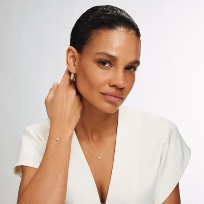 Dalynette | Bracelet with Moissanite Stones in 14k Gold