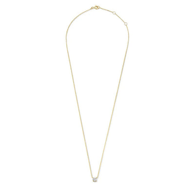 Ysavienna | Moissanite Stone Necklace in 14k Gold