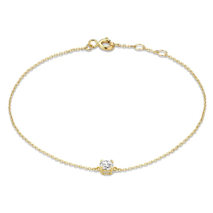 Dalynette | Bracelet with Moissanite Stones in 14k Gold