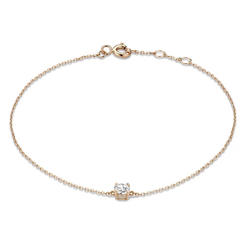 Dalynette | Bracelet with Moissanite Stones in 14k Gold