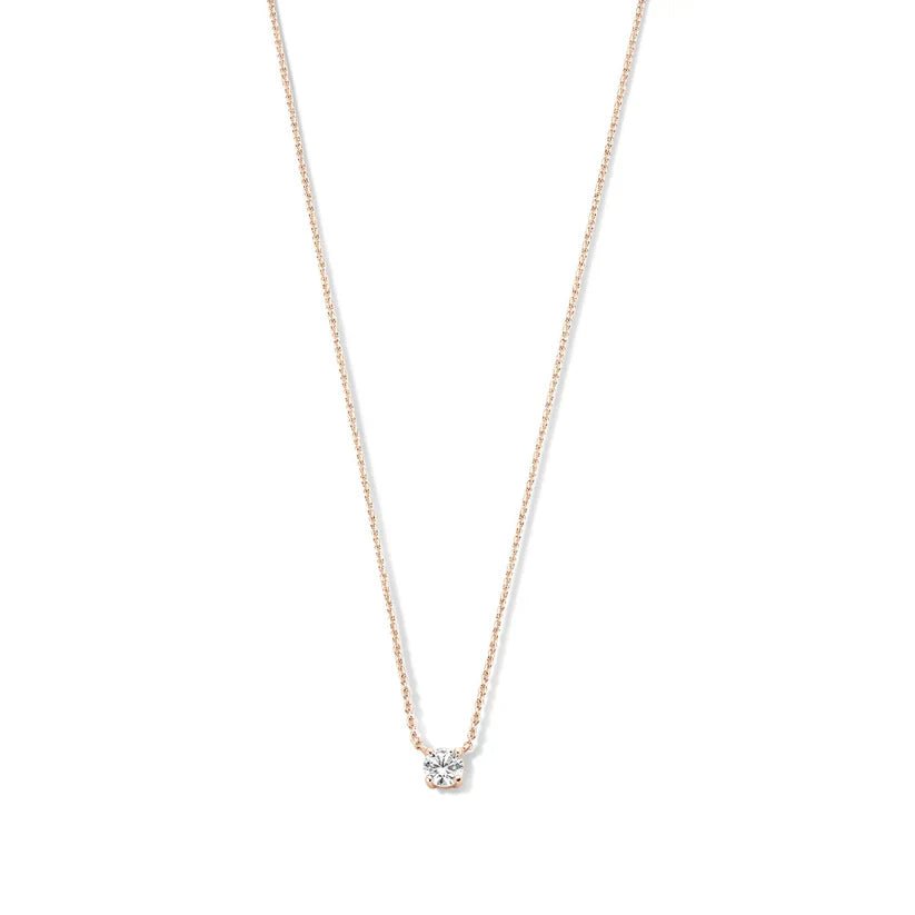 Ysavienna | Moissanite Stone Necklace in 14k Gold