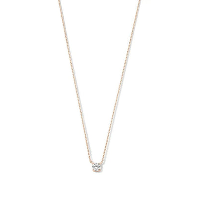 Ysavienna | Moissanite Stone Necklace in 14k Gold