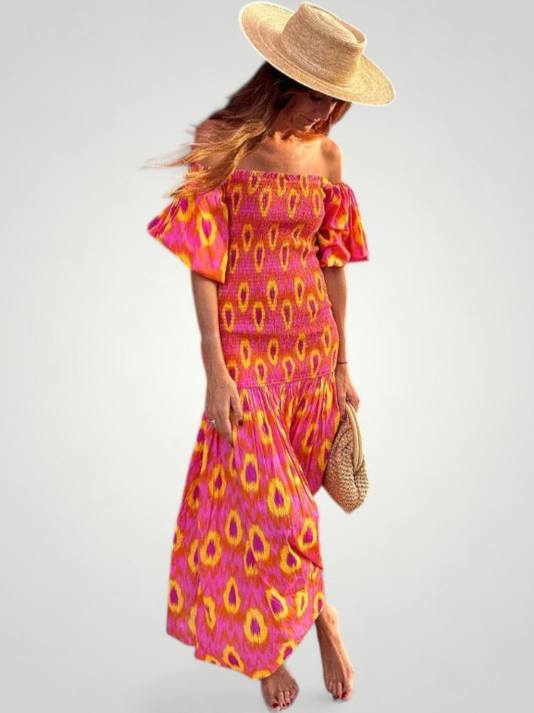 Light and Elegant Floral Maxi Dress